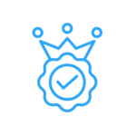 Icon representing authoritativeness in digital content.