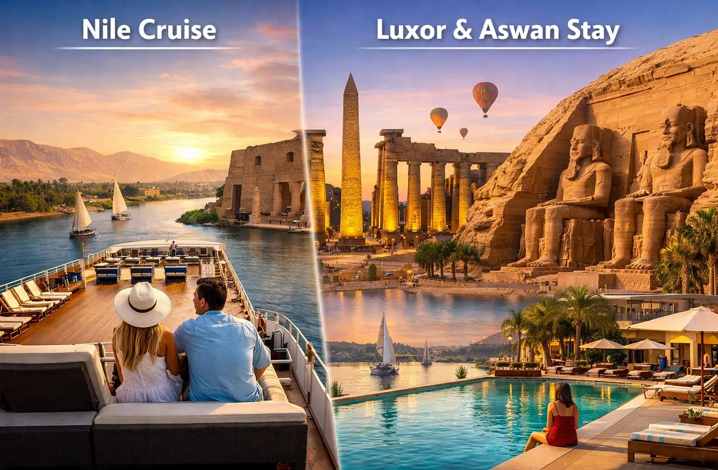 Beautiful picture Nile cruise vs. staying in Luxor and Aswan
