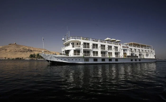 Luxury cruise ship MS Jaz Senator on the Nile River