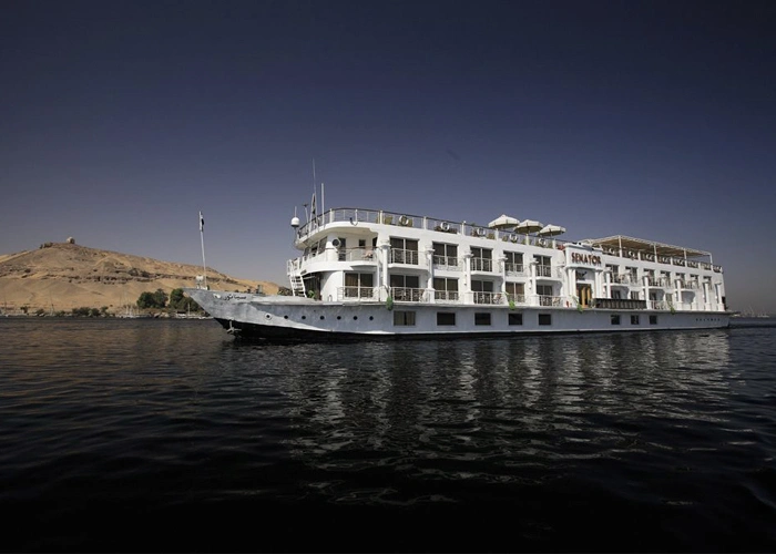 Luxury cruise ship MS Jaz Senator on the Nile River