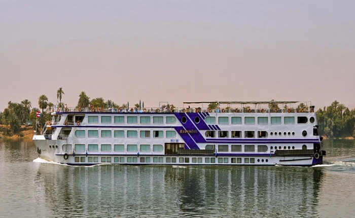MS Radamis I Cruise ship sailing on the Nile River.