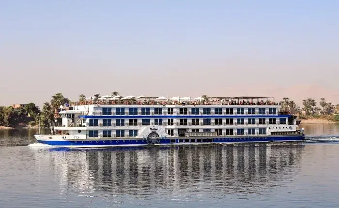 Luxury cruise experience on the Oberoi Philae on the Nile River.