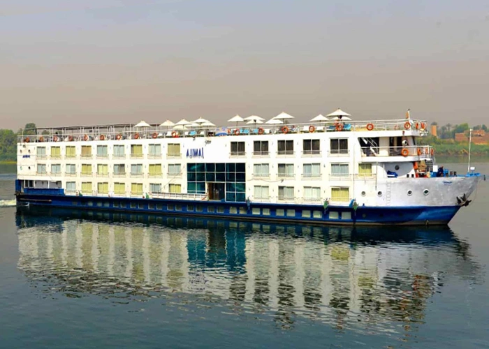 Sabena Al Jamila cruise ship sailing in clear blue waters