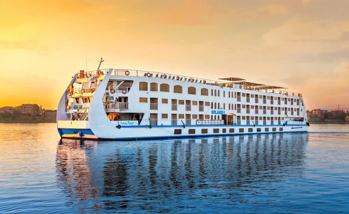 Luxurious view from the Solaris I during a Nile cruise.