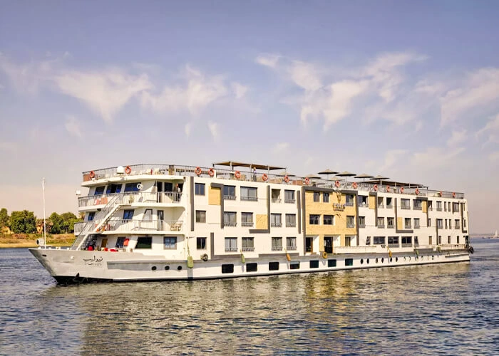 A vibrant field of tulips during a scenic cruise in spring.
