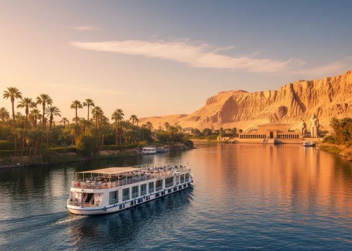 Luxury Nile cruise experience showcasing Egypt's rich history and culture.