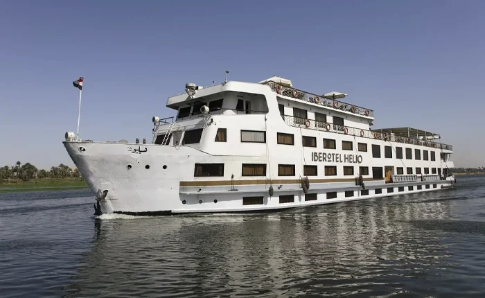 Luxurious cabin interior on the Iberotel Helio Nile Cruise