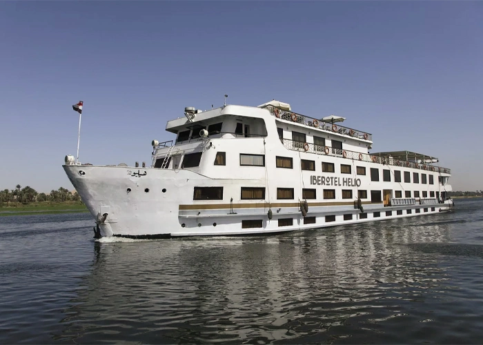 Luxurious cabin interior on the Iberotel Helio Nile Cruise