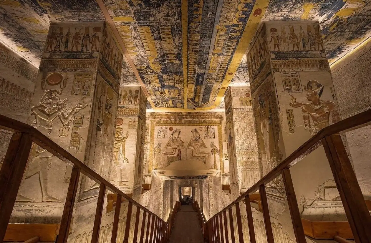 Inside the Tomb of Ramesses V and VI in the Valley of the Kings Egypt
