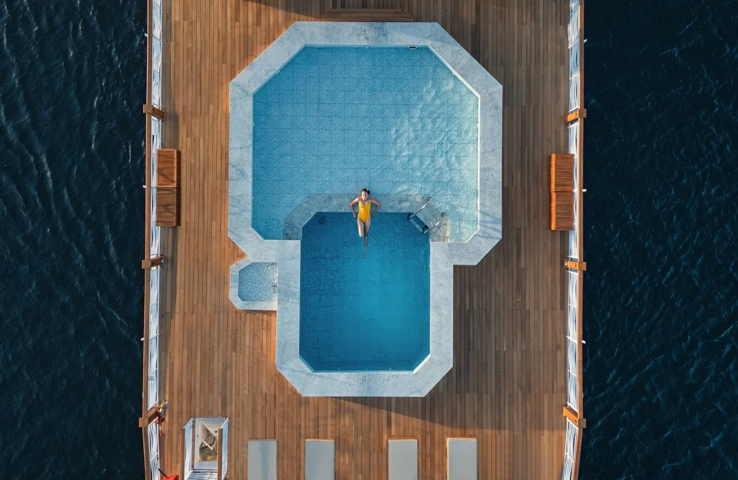 Nile Cruise Reviews: An Honest Expert Guide for 2026 2 A beautiful picture of a girl in a swimming pool on a cruise. - Nile Cruise Reviews